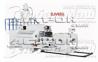 Плоскощелевой экструдер для производства однослойной стрейч пленки серия SJV
