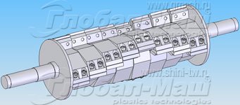 Ножи-измельчители для крупногабаритных полимерных отходов