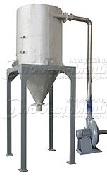 Приемный бункер для гранул с пневмотранспортером